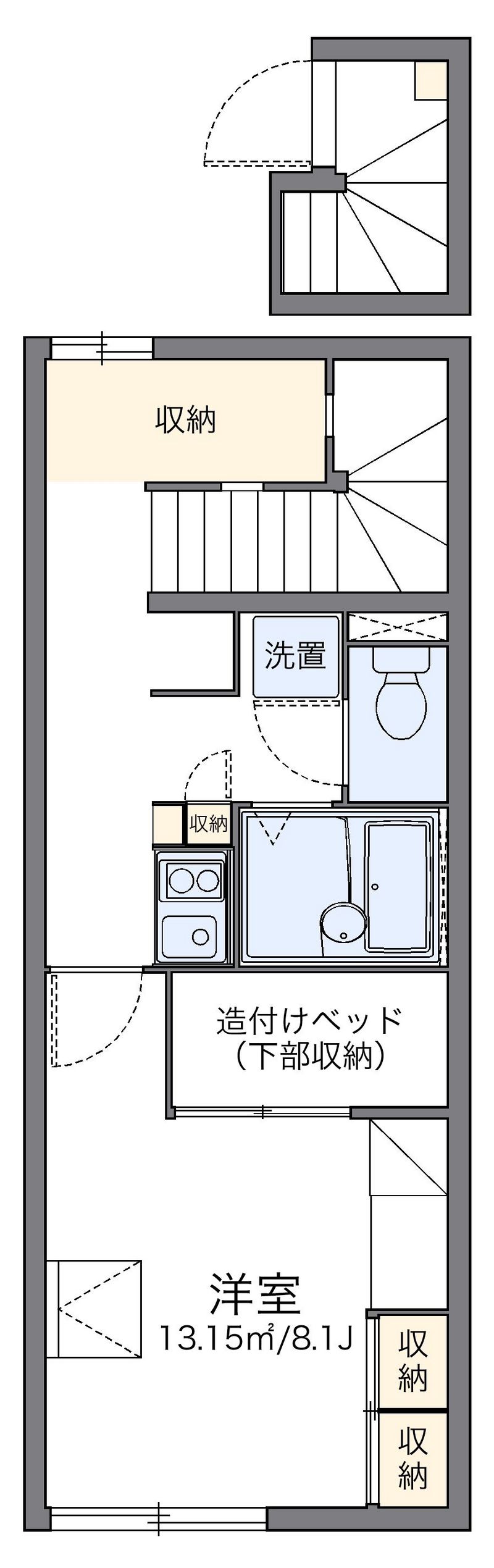 レオパレスクリスタルガーデン 間取図