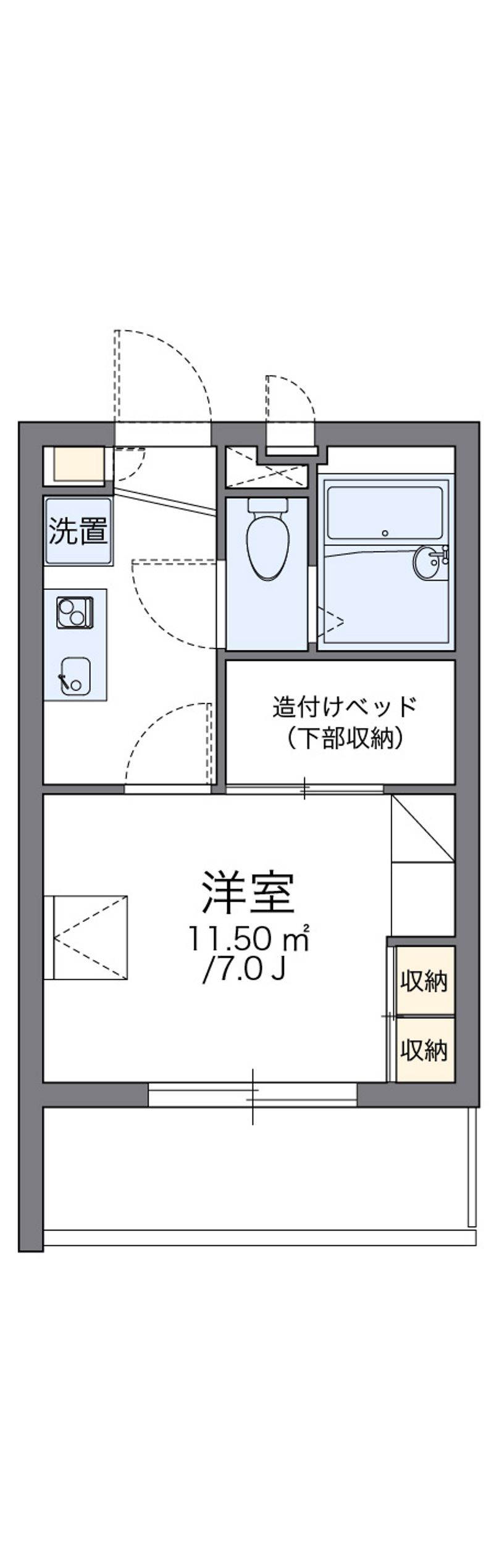 レオパレス名駅南 間取図