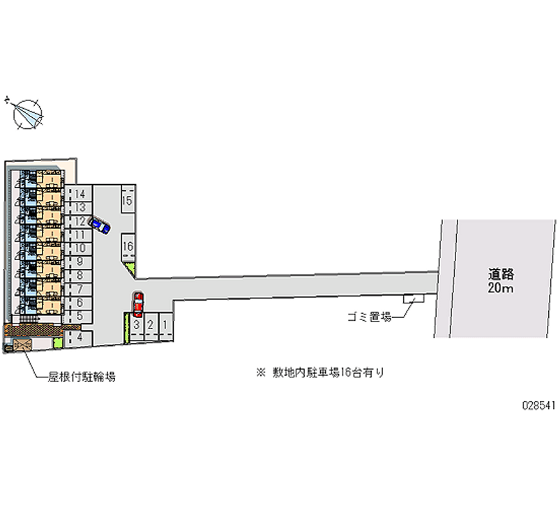 28541 Monthly parking lot