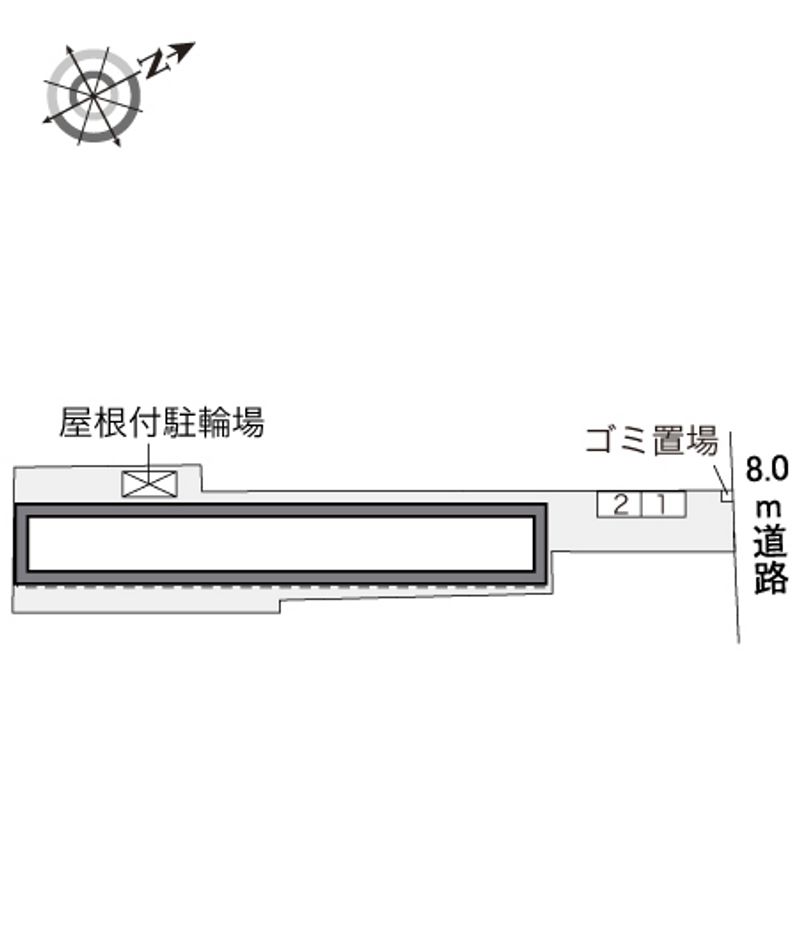 レオパレス八陽館 配置図