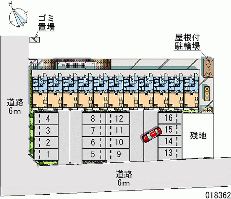 レオパレスＮＡＫＡＮＯⅡ 月極駐車場