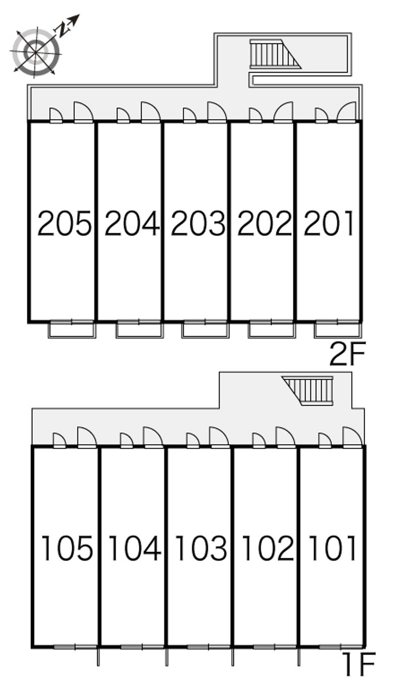 レオパレス東豊田Ⅰ 間取配置図