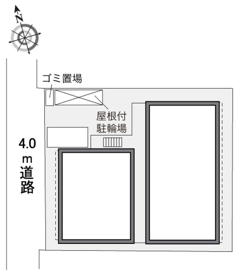レオパレス北巽駅西 配置図