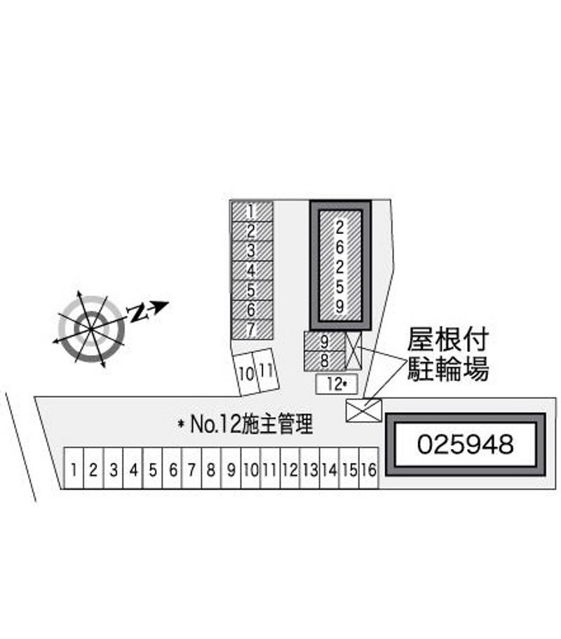 レオパレスアロハＢ 駐車場