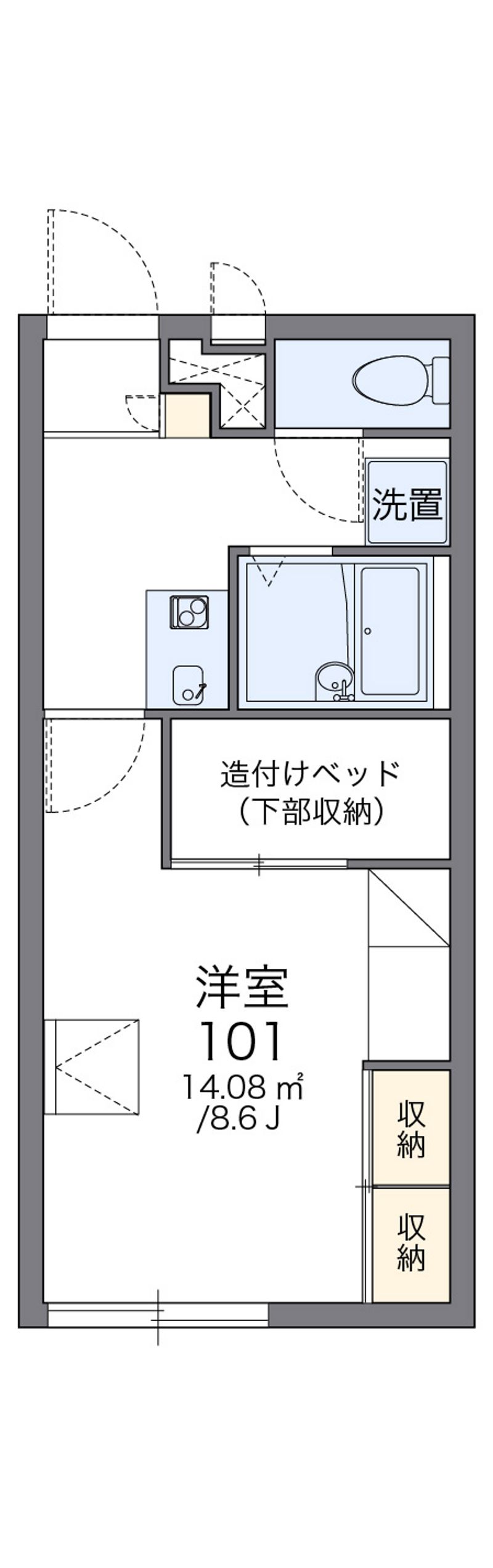 レオパレスＡｒｃ　２１ 間取図