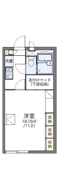 レオパレスかのや 間取り図