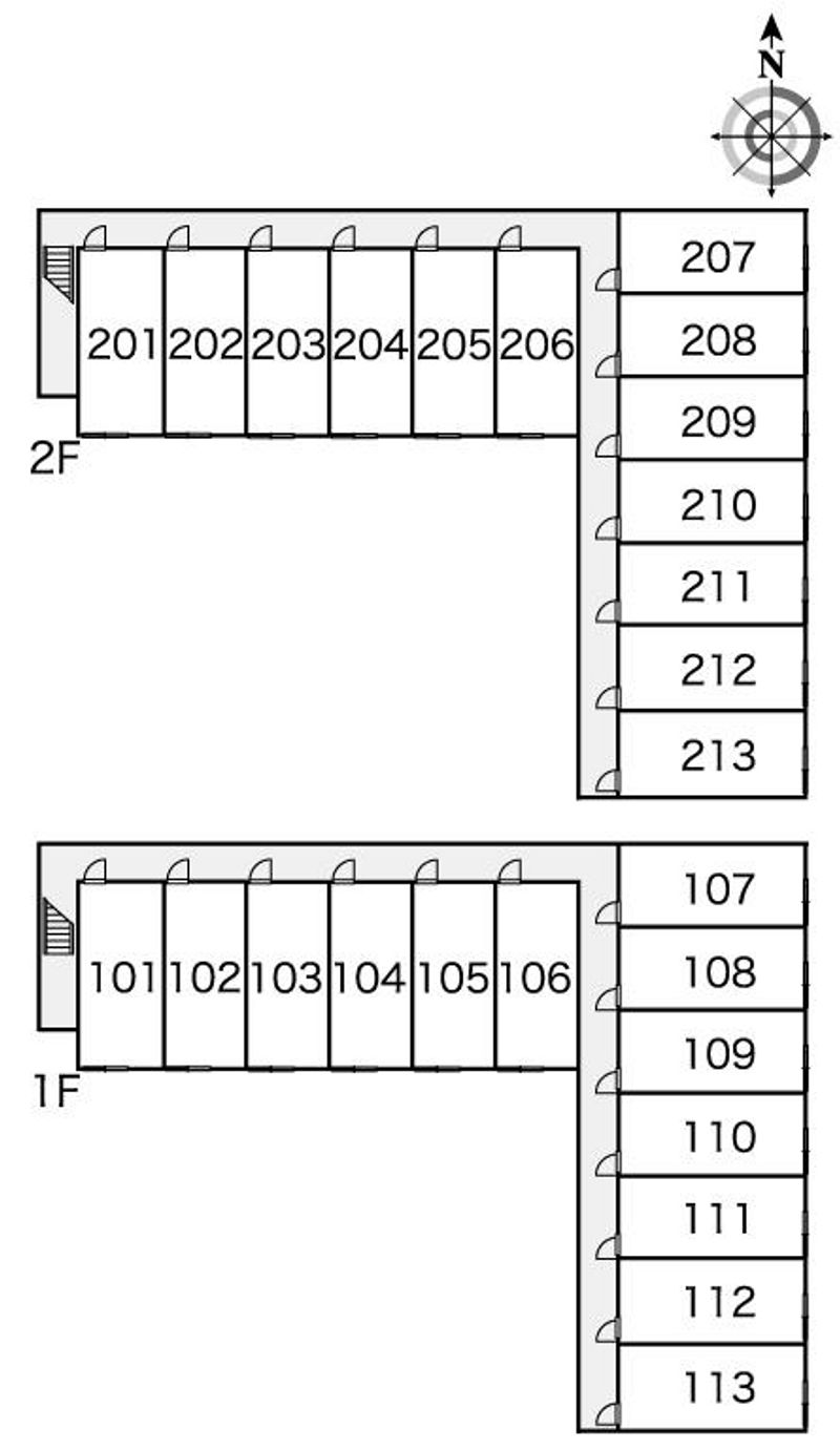 レオパレス川島 間取り配置図