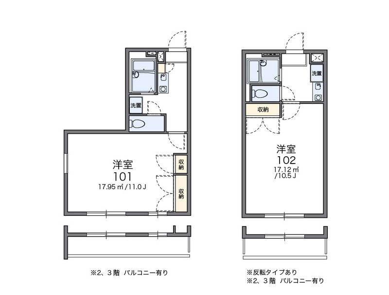 レオパレス仙石 間取図