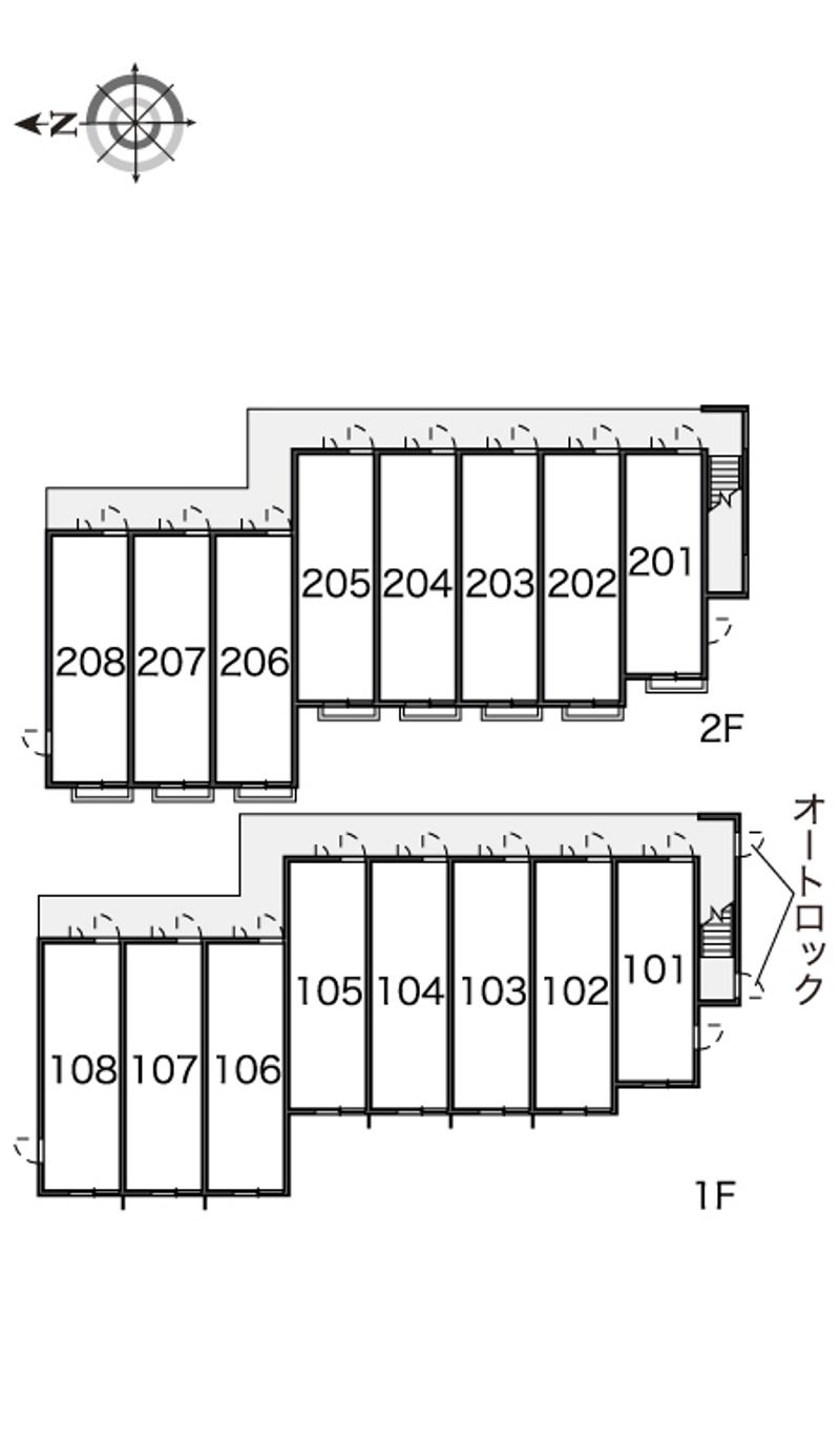 レオパレスシュークル 間取り配置図