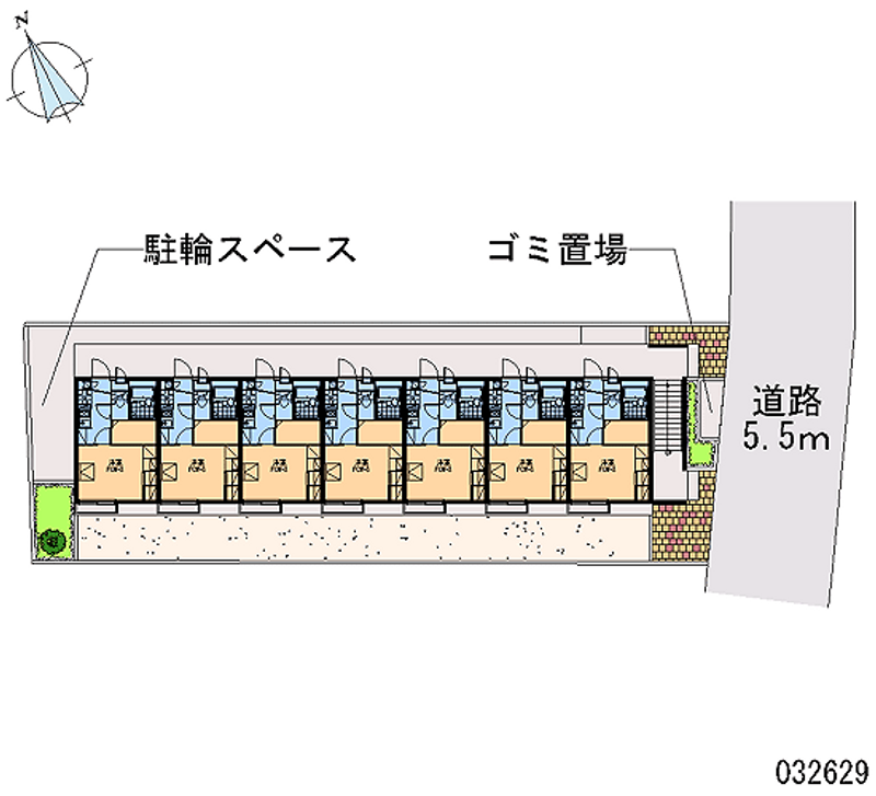 レオパレスリバーパーク 区画図
