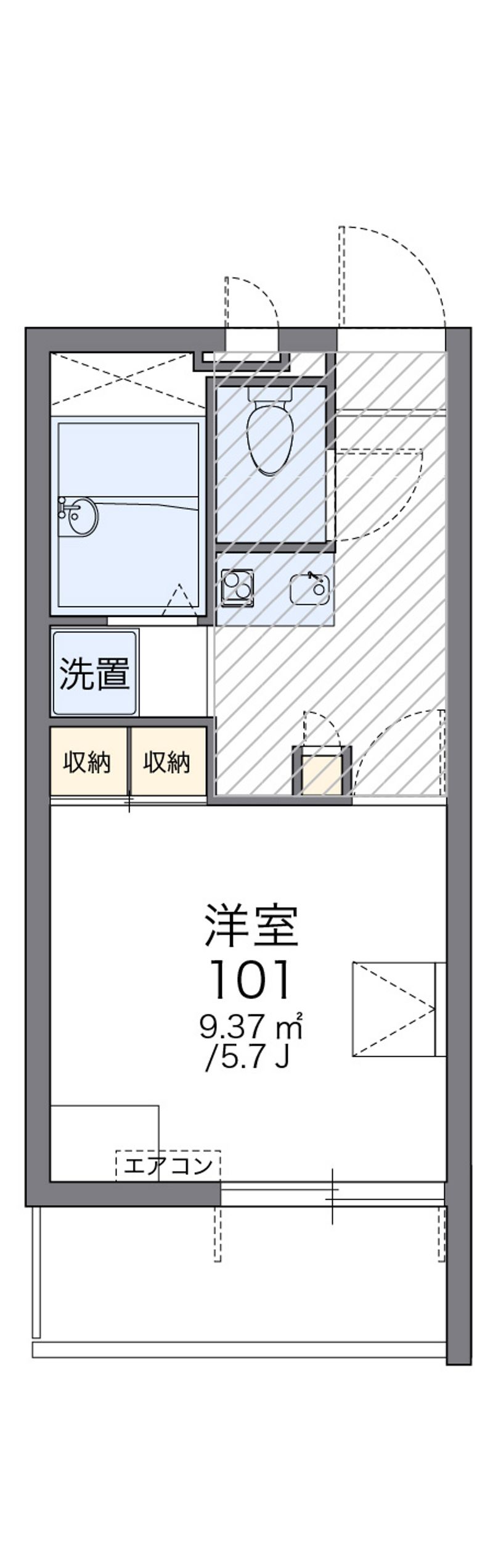 レオパレスＫ　ＡＯＹＡＭＡ 間取図