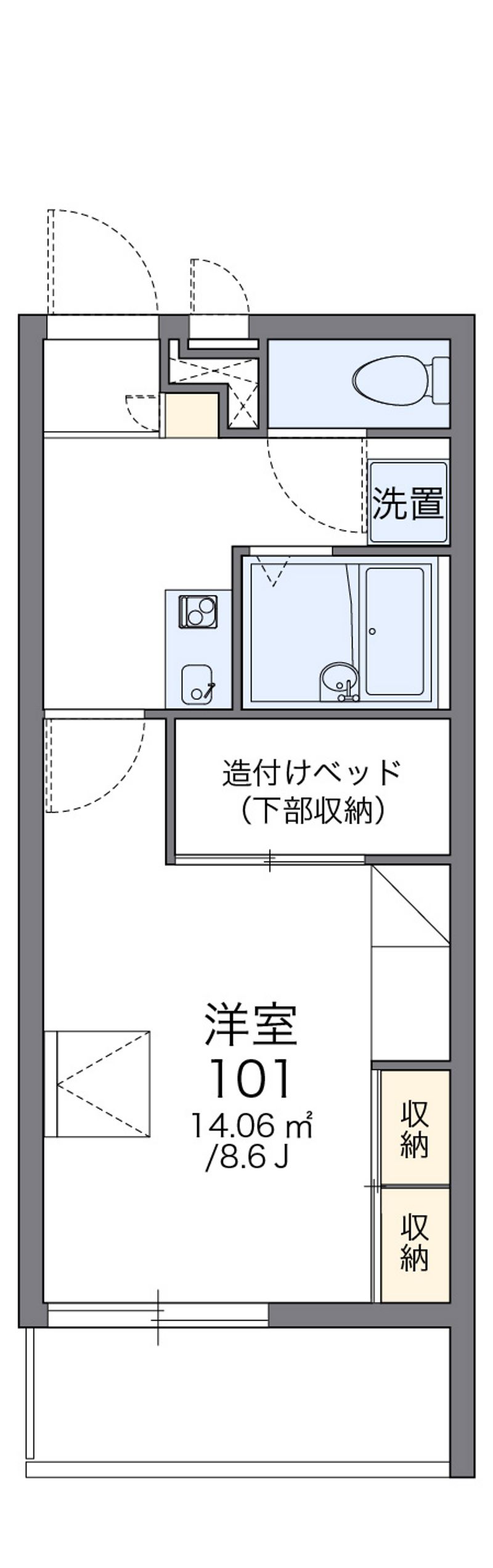 レオパレス凛 間取図
