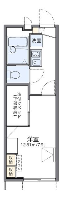 レオパレスワカタケ 間取り図