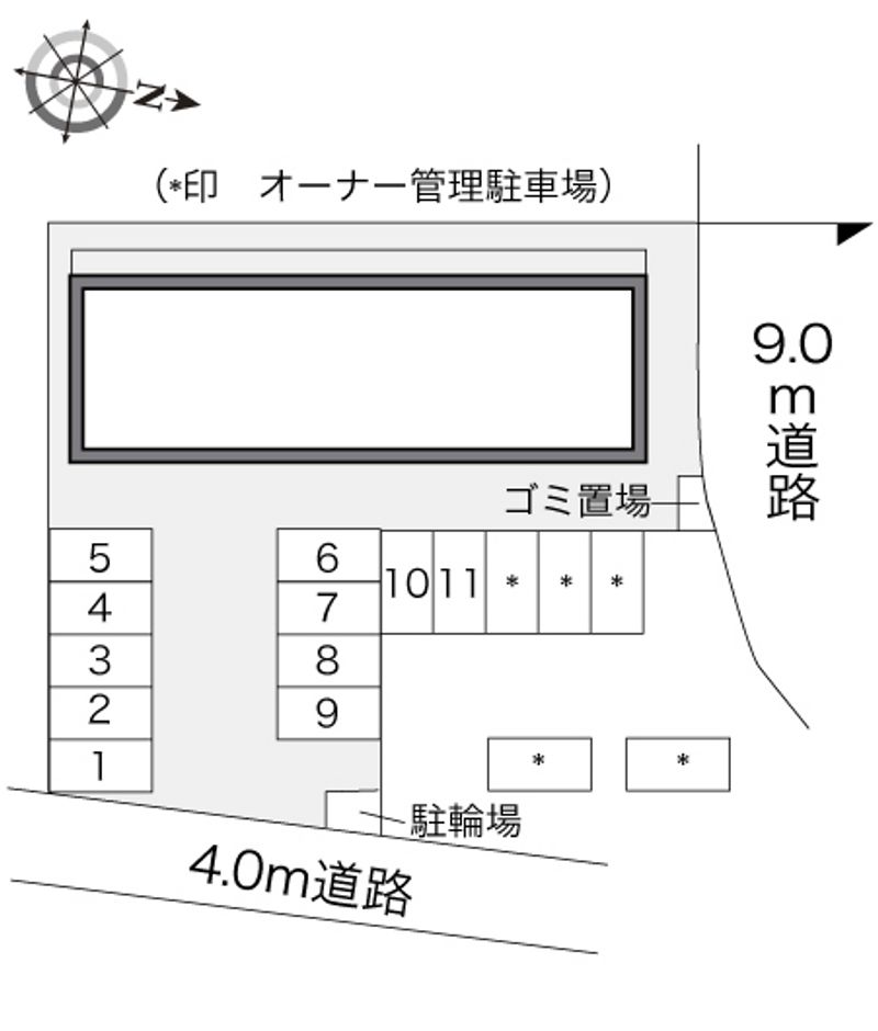 レオパレスフェリーチェ 配置図