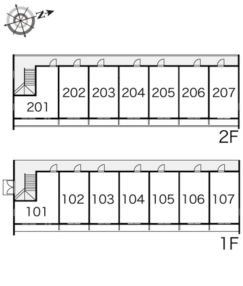 レオパレスミヤケ 間取配置図