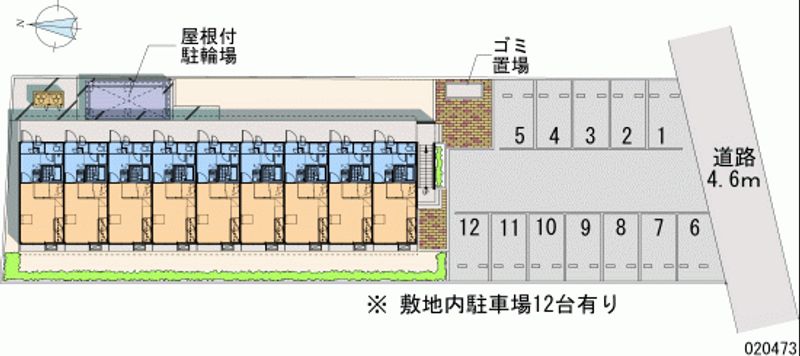 レオパレス竜東橋 区画図