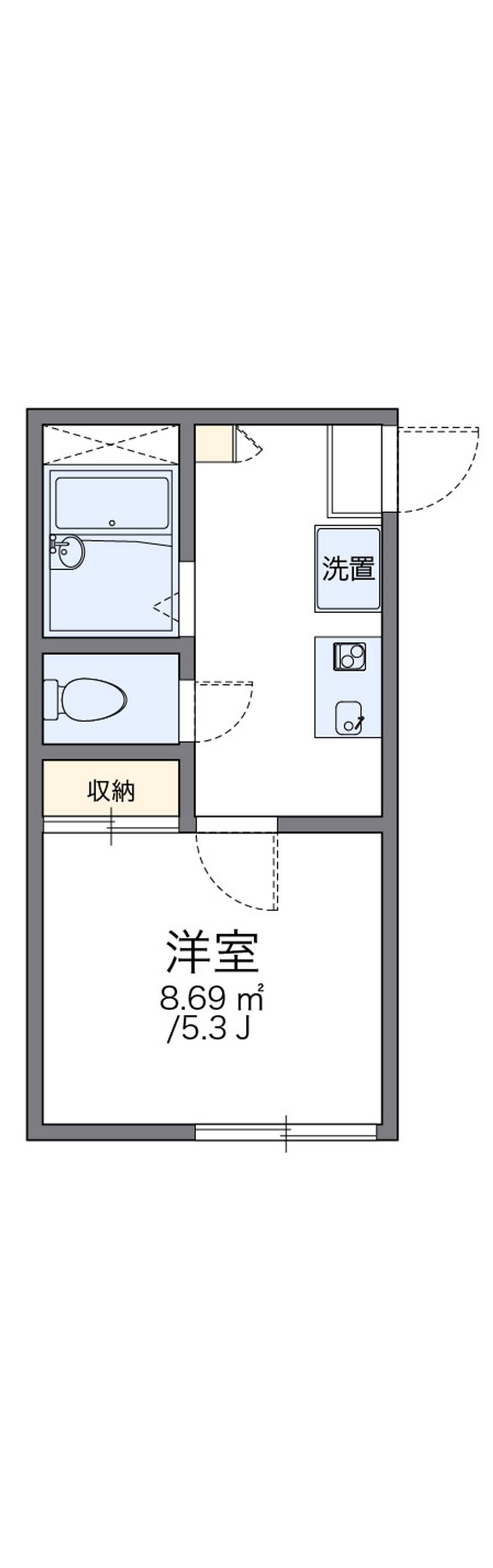 レオパレス峰岡 間取図