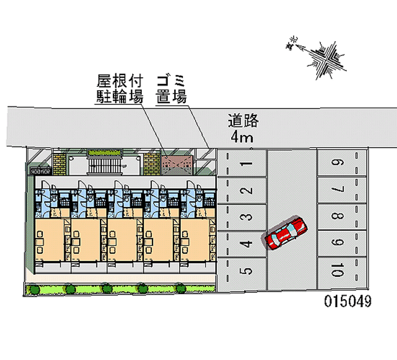 レオパレスゼスト西成田 月極駐車場