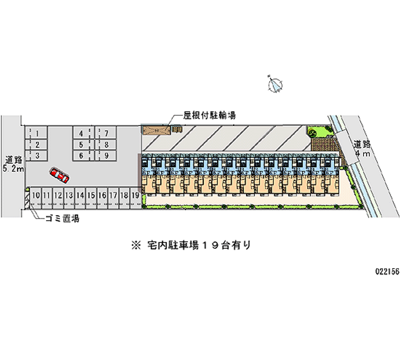 レオパレスファースト 月極駐車場