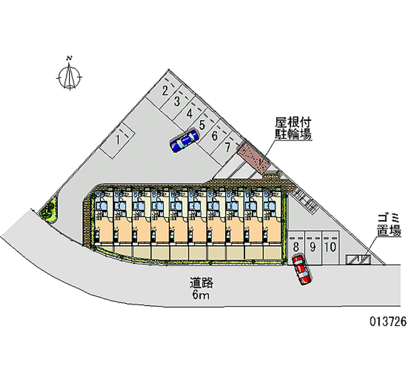 レオパレスカトレア 月極駐車場