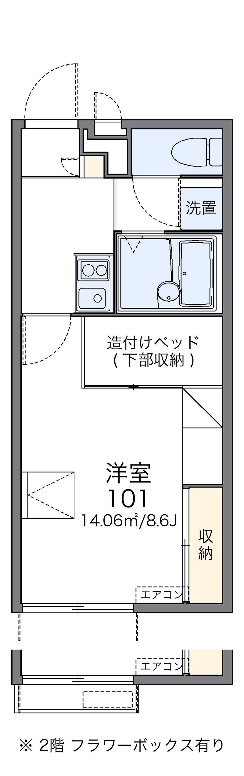 レオパレスエミネンスⅡ 間取図
