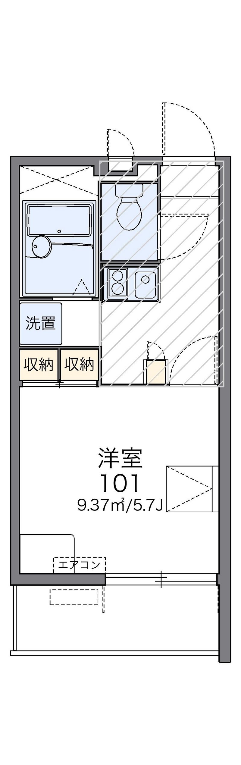 レオパレスＮｅｗ　リベラルⅡ 間取図