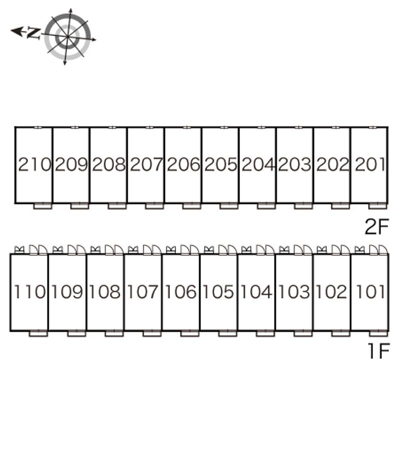 レオパレスコンフォート・Ｎ 間取配置図