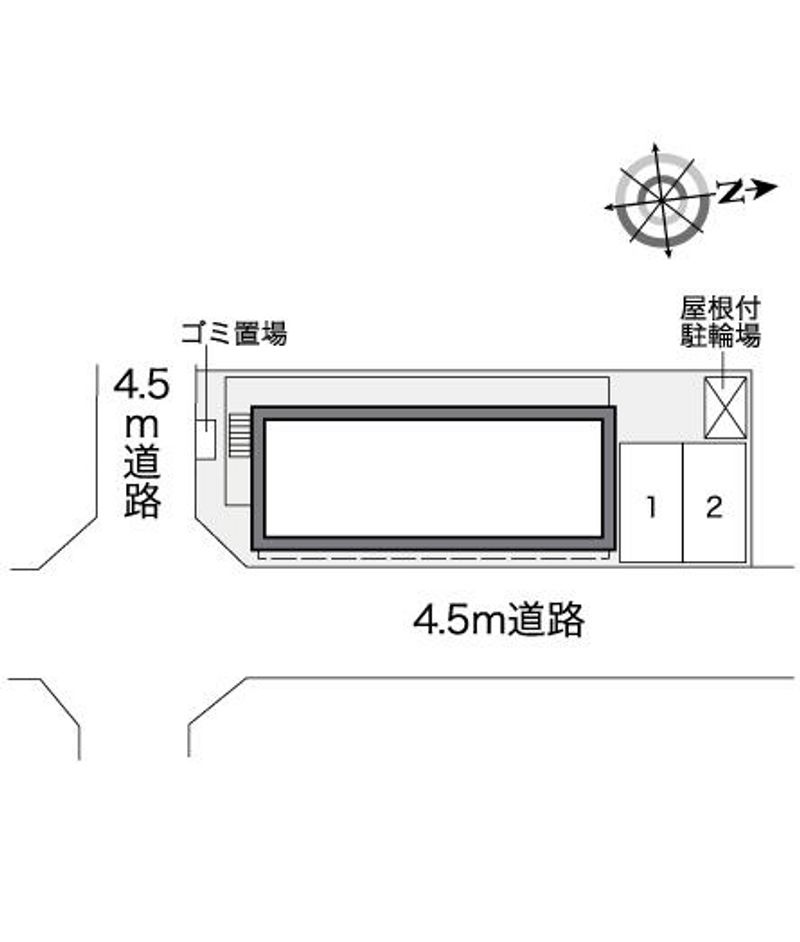 レオパレス香里園 配置図