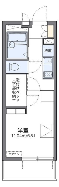 レオパレス瓦町 間取り図