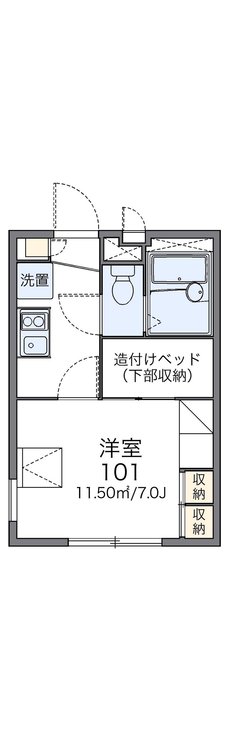 レオパレスＭＯＮＴＥＭＡＲＥ 間取図