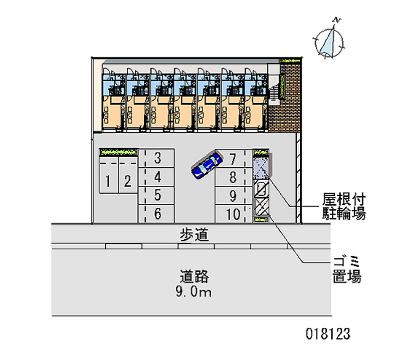 18123 Monthly parking lot