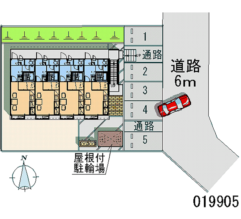 レオパレス栗生Ⅱ 月極駐車場