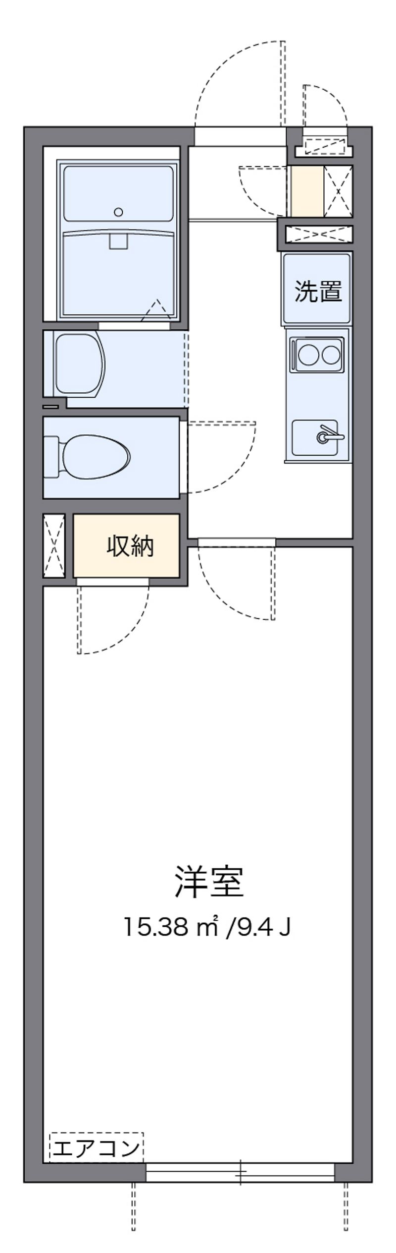 クレイノＩＳＥＤＡ 間取図