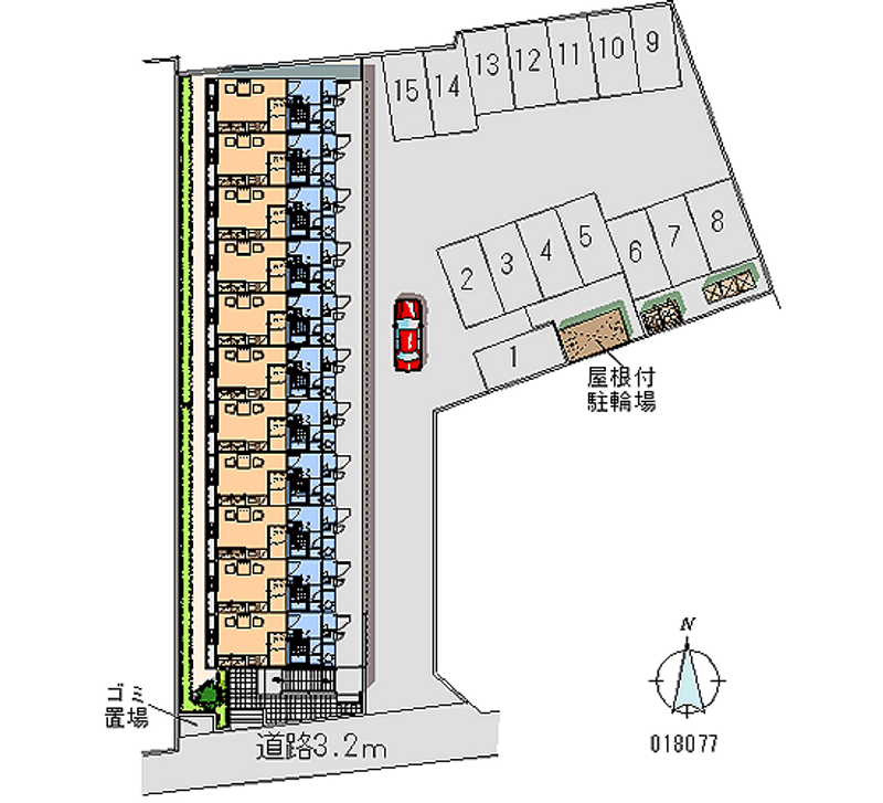 18077 Monthly parking lot