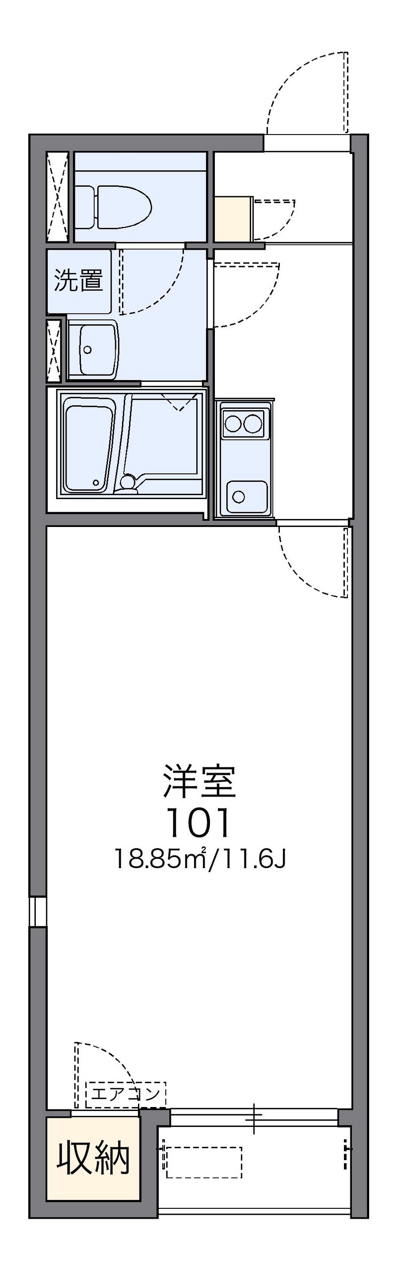 レオネクストプリムローズⅡ 間取図