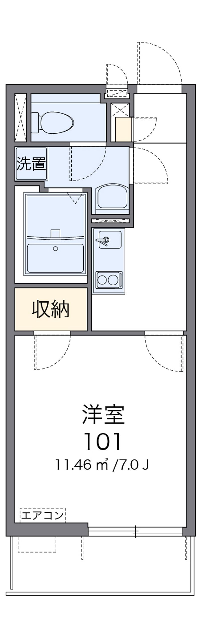 クレイノデュランタ 間取図