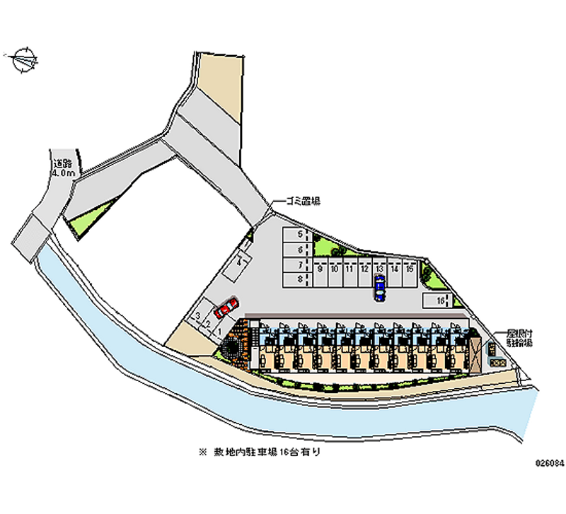 レオパレスＨＡＮＡＴＡＫＡ 月極駐車場