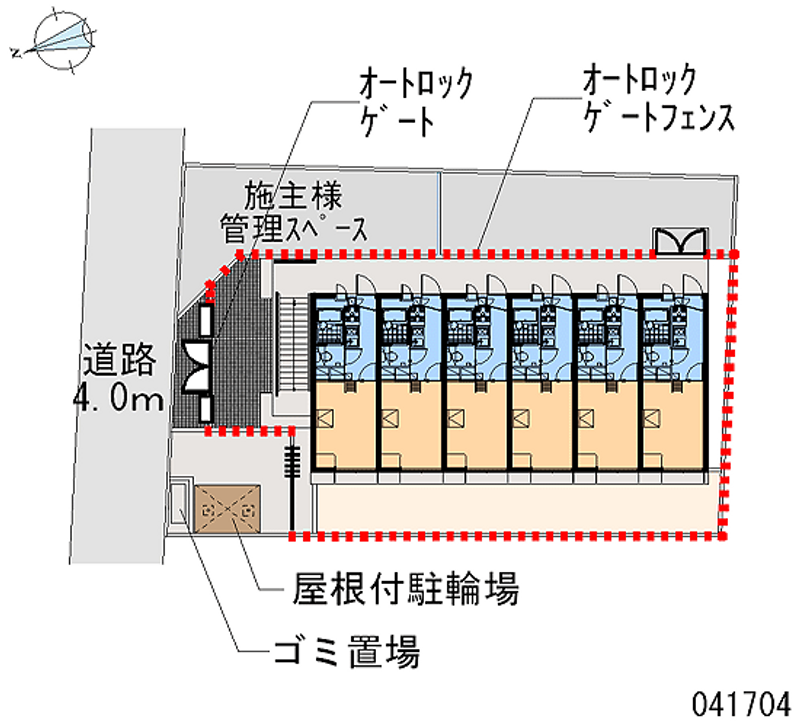 レオパレスＳｕｎｓｅｔＲｏｏｍ 区画図