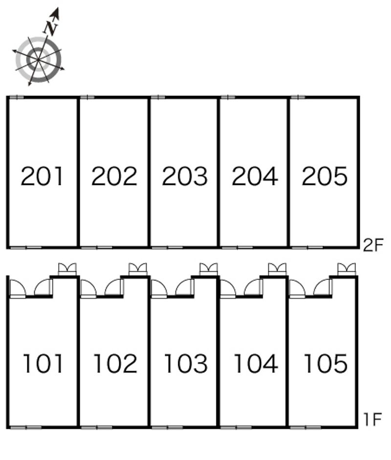 レオパレスグローⅠ 間取配置図