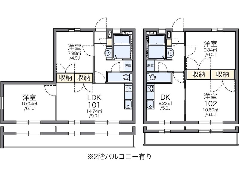 レオパレス翔 間取図