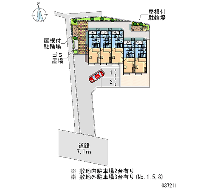 レオパレスＲＵＨＥＮ　ＨＥＩＭ 月極駐車場