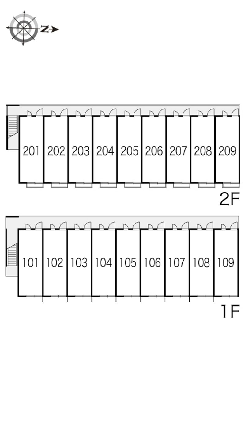 レオパレスウィン 間取配置図
