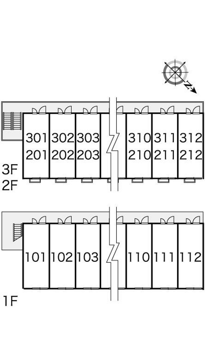 レオパレスＣＨＡＣＯ 間取配置図
