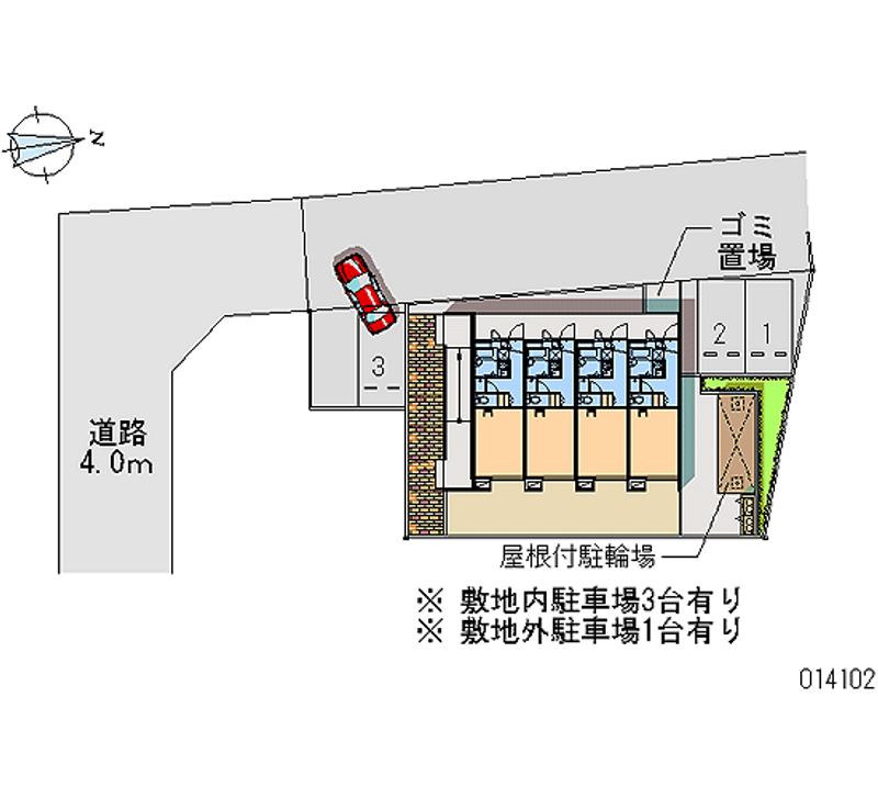 レオパレスルミェール 月極駐車場