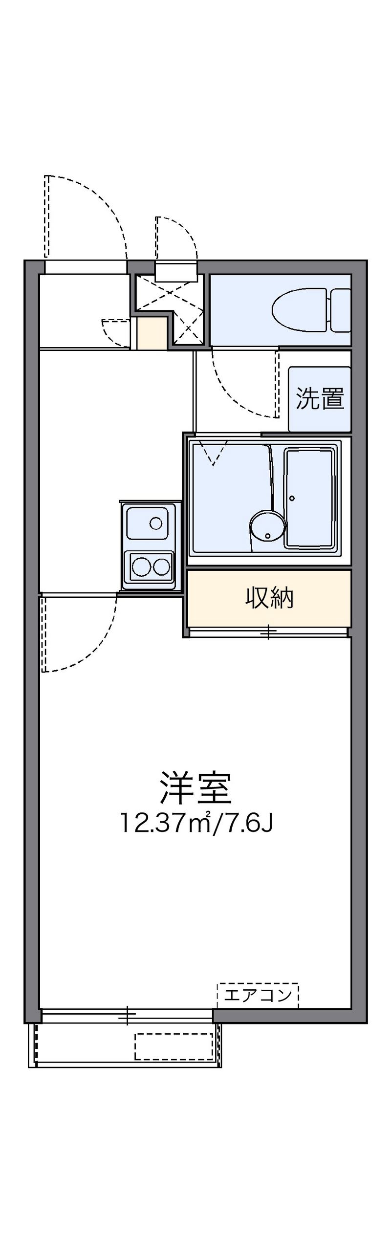 レオパレス萩の台 間取図