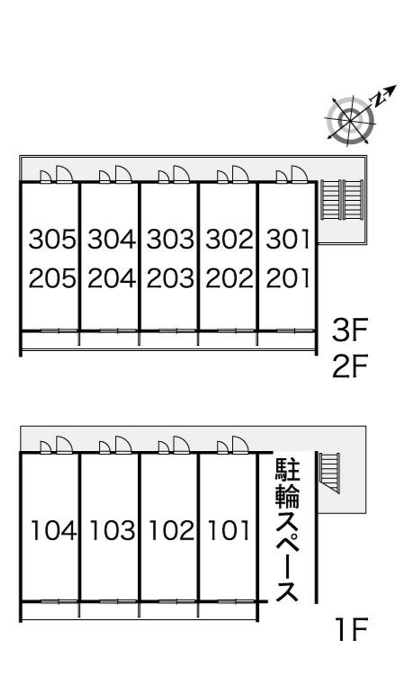 レオパレス風花 間取り配置図