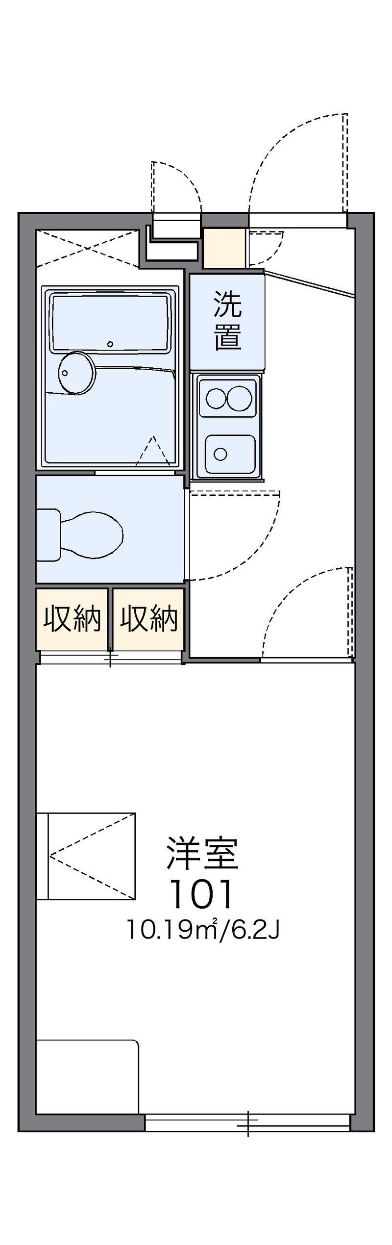 レオパレスパールアケノ第１ 間取図