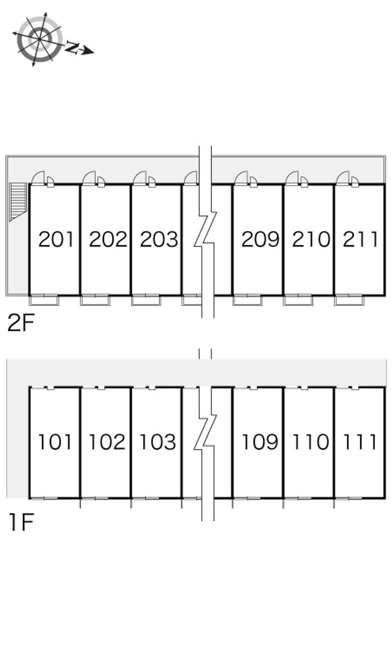 レオパレスエスペーロ 間取配置図
