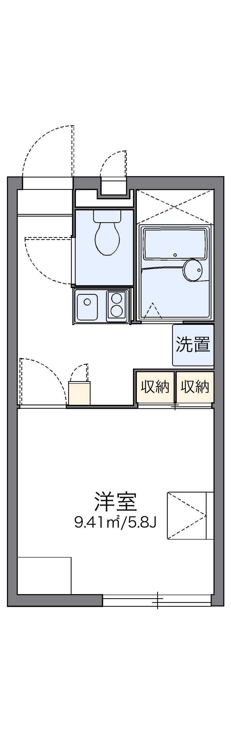 レオパレスコンフォートⅡ 間取図