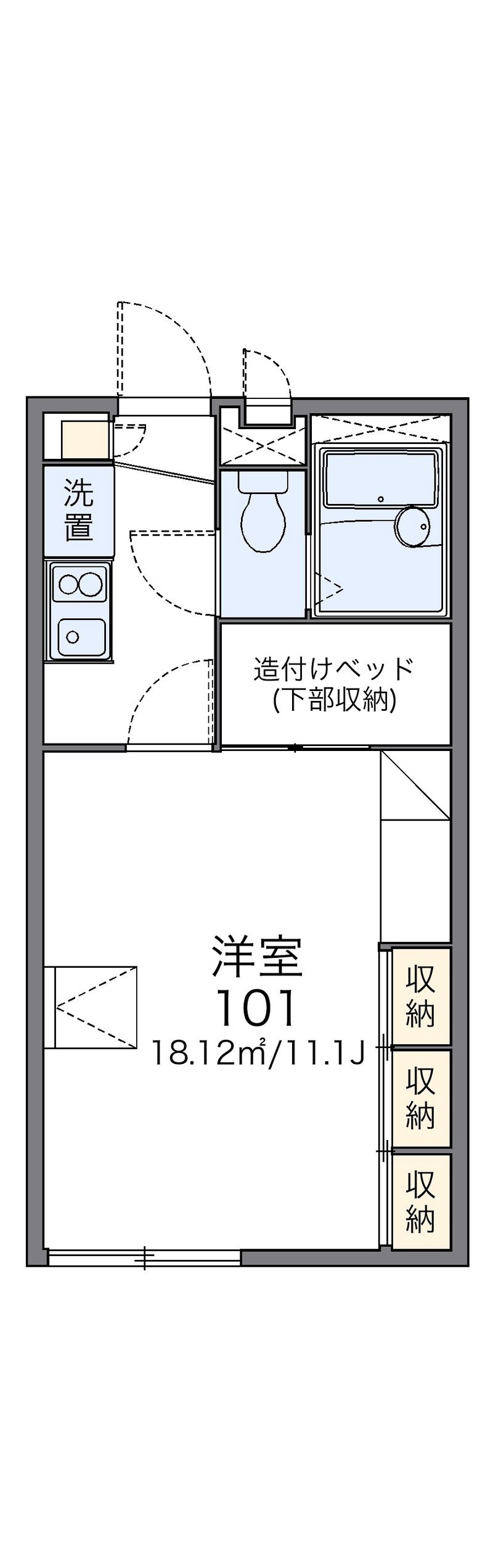 レオパレス２００１ＴＡＮＥＭＯＴＯ 間取図